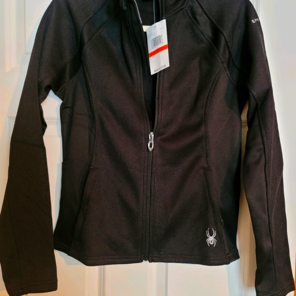 NEW Black Spyder Fleece Jacket